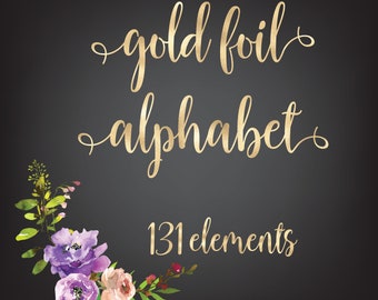 GOLD FOIL, Gold foil alphabet, Gold letters clipart, Gold numbers, Gold font, Gold alphabet clipart, Decorative alphabet