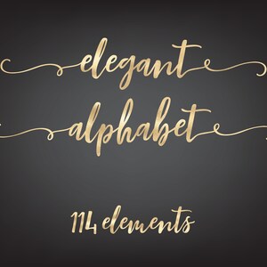 Alfabeto de brillo PNG, caligrafía, alfabeto de lámina de oro, imágenes prediseñadas de letras de oro, alfabeto decorativo