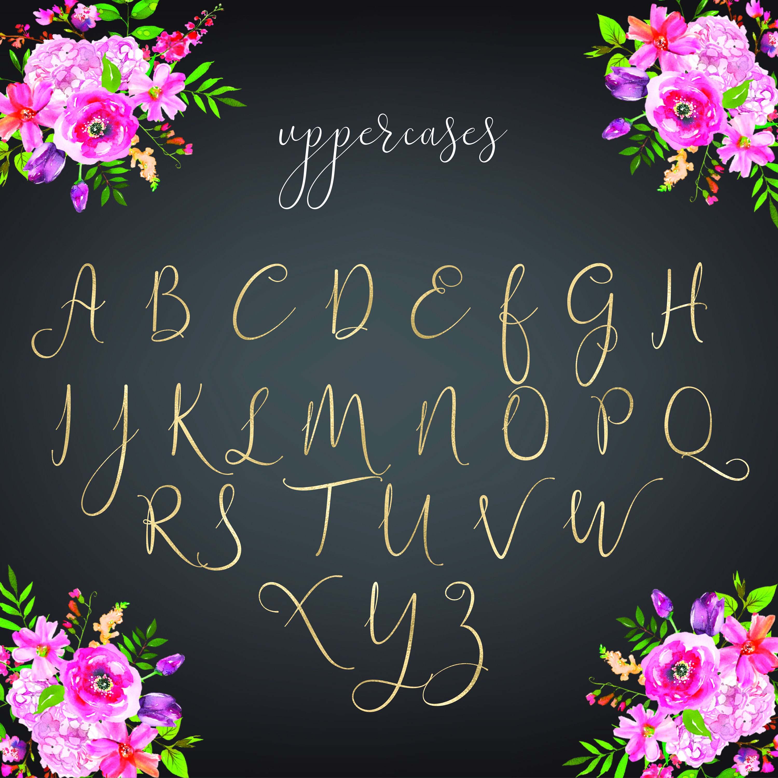 gold foil alphabet gold letters clipart decorative alphabet etsy
