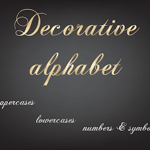 Goudfolie alfabet, glitter alfabet PNG, gouden letters clipart, decoratief alfabet