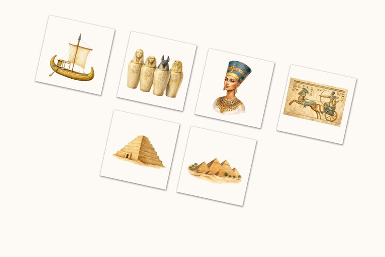 Ancient Egypt Watercolor Clipart, Egyptian Symbols PNG Illustrations ...