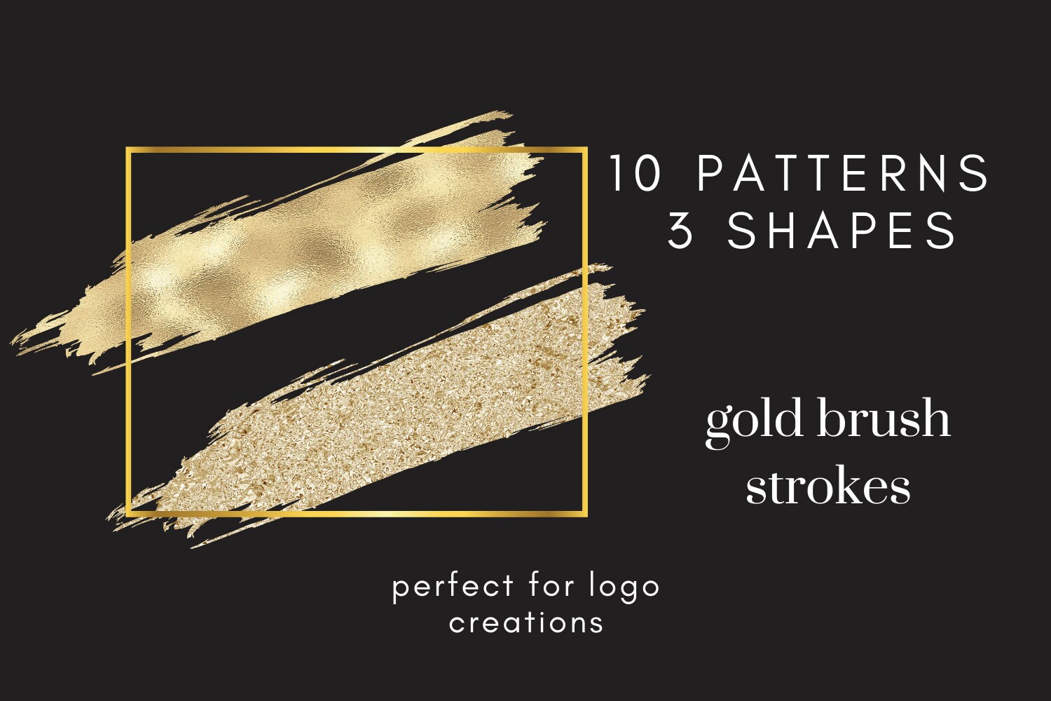 Gold Paint Strokes, Gold Brush Strokes, Digital Paint Strokes, Digital  Brush Strokes, Golden Paint Strokes, Paintbrush, Instant Download 