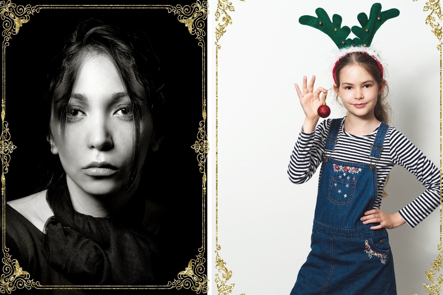 Gold Wedding Frames Gold Frames Clipart Geometric Gold Frame Etsy