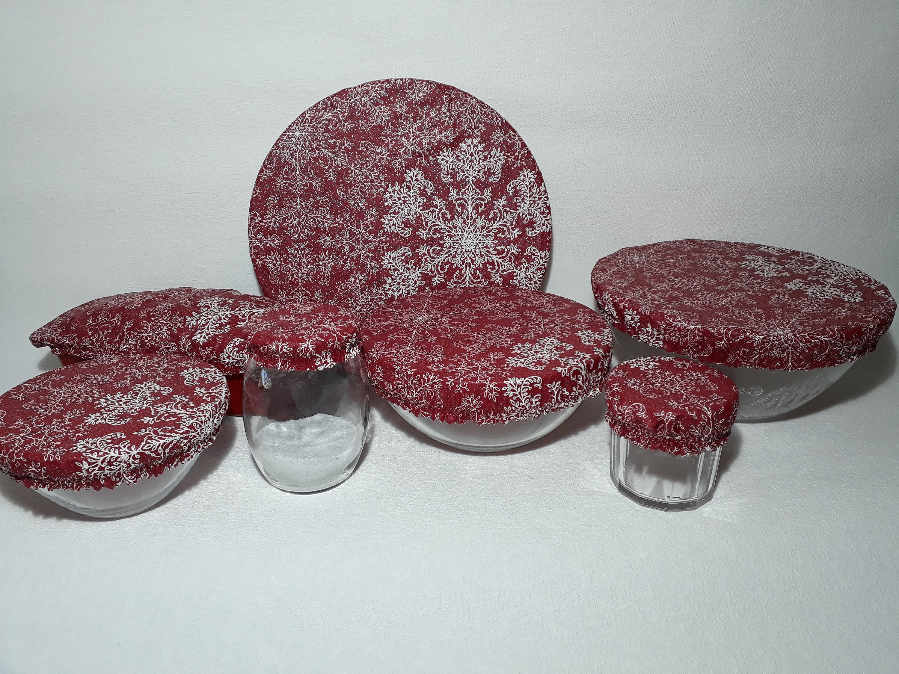 7 Charlottes Alimentaires Pour Vos Plats en Tissu Coton Enduit.