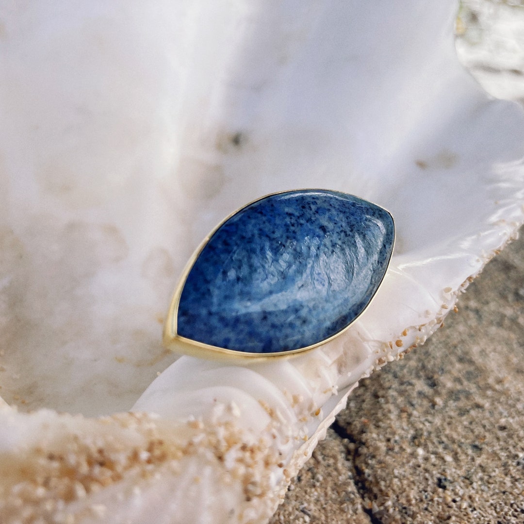 Dumortierite Statement Ring Etsy
