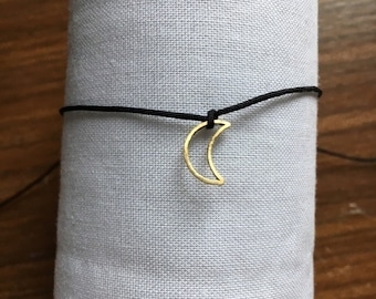 Filigranes Mond Armband gold