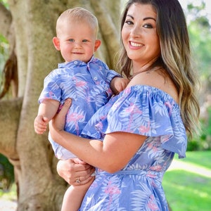 Mommy and me outfits Mother son matching Easter gift Mom and son flamingo matching outfit Mom and son clothes Boy clothes Toddler clothes