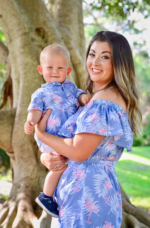 matching mum and son tops