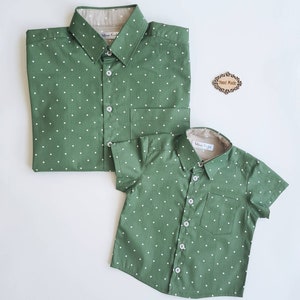 Papa und Sohn passende Hemden Familie passende Outfits Family Look Outfit Papa und Sohn Outfits Papa Sohn Shirts Als Papa wie ich Vatertagsgeschenk