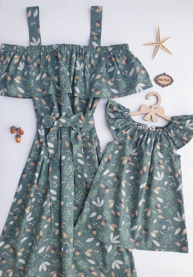 Autumn Dresses Mom and Me - Etsy Autumn Dresses Mom and Me - Etsy