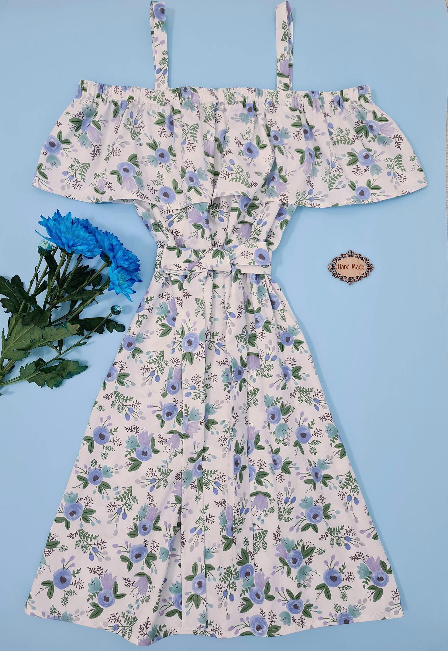 Matching Mommy and Me Dresses: Floral Cotton Mother Daughter Outfit Mothers Day Gift Matching Mommy and Me Dresses: Floral Cotton Mother Daughter Outfit Mothers Day Gift