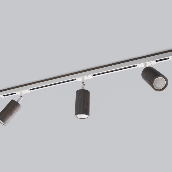 Grey Track lighting Industrial track light