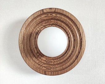 Walnut wall sconce