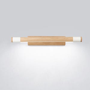 Wood LED Picture Light - Minimalist Wall Sconce