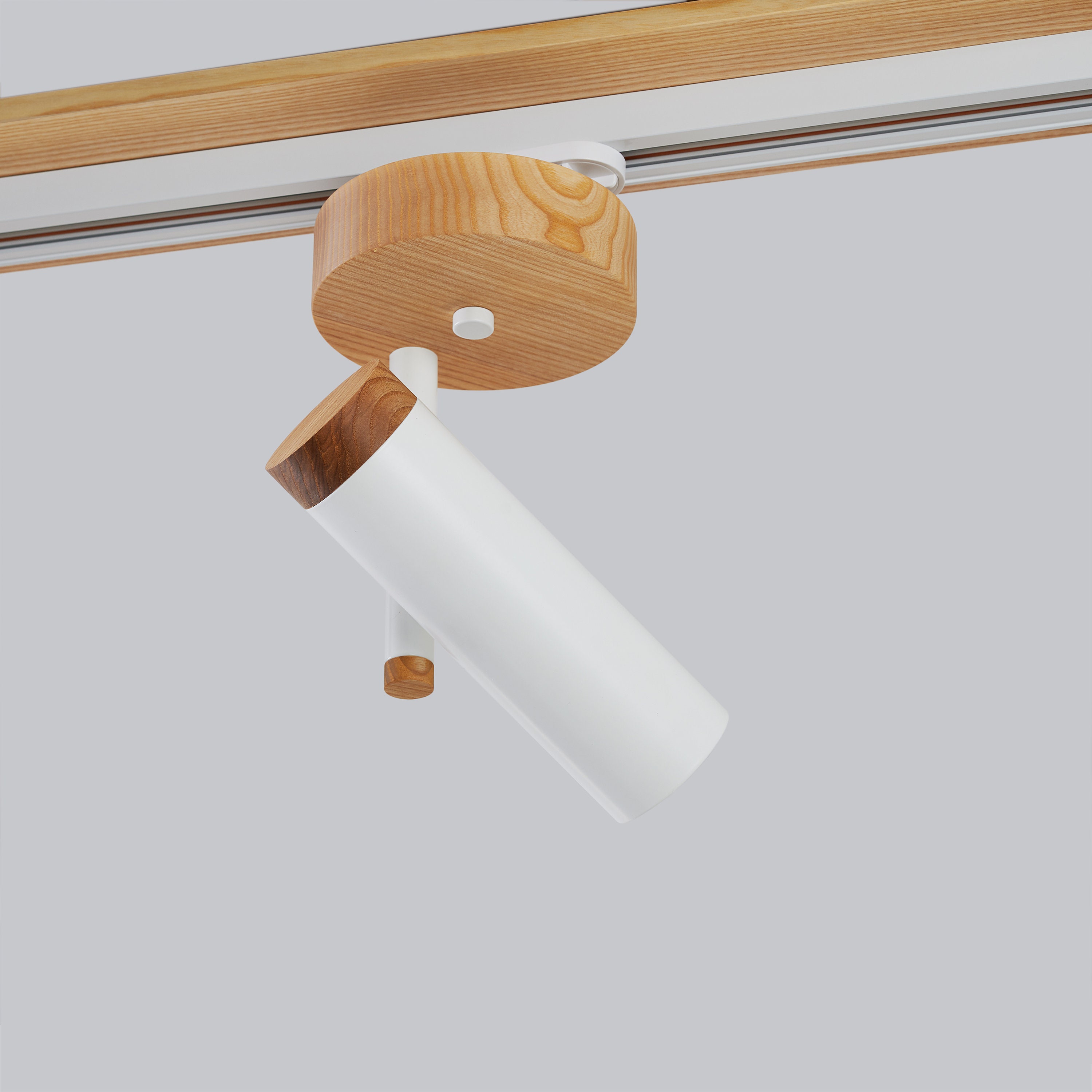 Iluminación de vía con amplia base de madera Luz de techo | Etsy