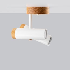 Ceiling spotlight White spot lighting Modern semi flush light