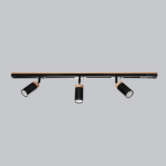 Gold Track Lighting Kit, 4 Track Spots, Modern Lighting