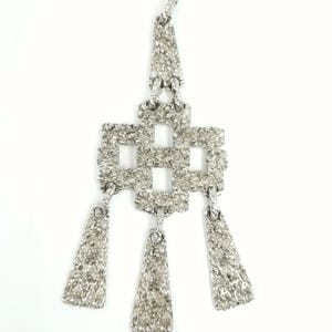 1970s Silverstone Brutalist Style Large Pendant