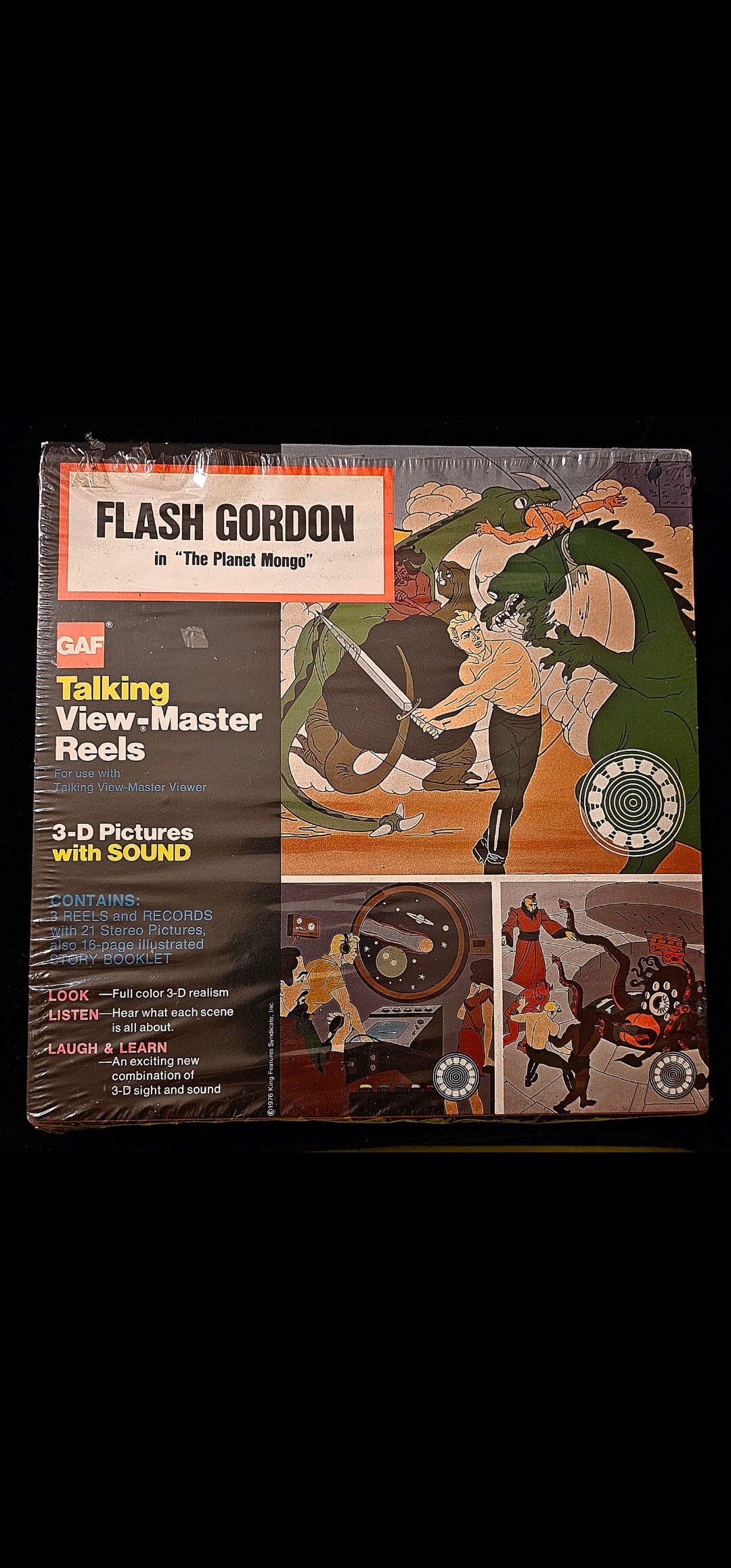 ヴィンテージ トーキングビューマスター・リール グランドキャニオン Gaf Vintage B619 Prehistoric Animals Dinosaurs view-master 3