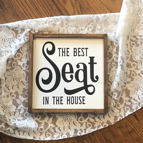 The Best Seat in the House Bathroom Wall Decor Kids Etsy