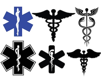 PARAMEDIC Star Svg, Paramedic Star of Life Svg, EMT svg, EMS Svg, Paramedic Emblem Svg for Cricut