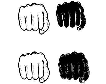 Fist,Hand Fist SVG, Fist in SVG, Punching Fist, SVG, Cricut, ScanNCut, Silhouette Cameo, Scrapbooking, Svg cut files, Fist vector, Png, Dxf