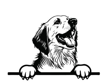 PEEKING PYRENEES SVG, Peeking Pyrenees Clipart, Peeking Pyrenees Svg Files For Cricut