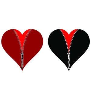 Zipper, Zipper SVG, Zipper SVG Files, Heart SVG, Cricut, Silhouette Cameo, ScanNCut, Zipper Svg Cut Files, Zipper Clipart, Svg Files, Vector