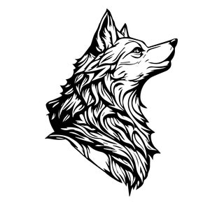 WOLF HEAD SVG, Wolf Clipart, Wolf Head Svg Cut File For Cricut, Wolf Face svg