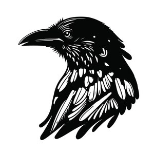 CROW SVG, CROW Clipart, Crow Svg Files For Cricut, Bird Svg Cut File, Outdoors Svg