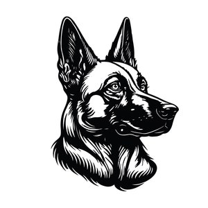 GERMAN SHEPHERD SVG, German Shepherd Clipart, German Shepherd Svg Files For Cricut, Police Dog svg