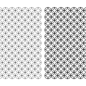 OVERLAPPING CIRCLES SVG, Overlapping Pattern cut files for Cricut, Seamless Round Pattern Svg