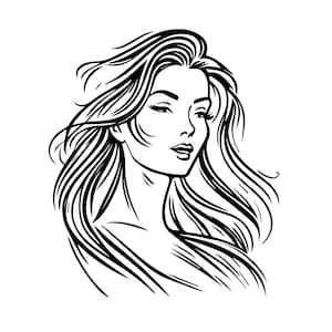 MULHER SVG, MULHER Clipart, Arquivos Svg de mulher para Cricut, Arquivos de corte Svg de menina