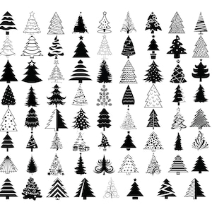 ALBERO DI NATALE SVG, file di taglio Svg di Natale per Cricut, clipart di albero di Natale, Svg di Natale