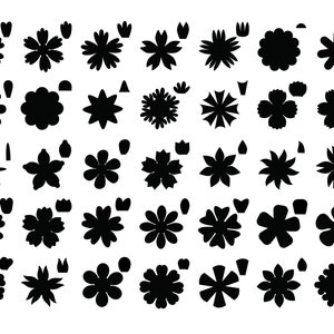 PAPER FLOWER SVG, Szablony Paper Flower Svg, Clipart Paper Flower, Szablony Paper Flower Svg dla Cricut