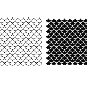 MERMAID Pattern SVG, MERMAID pattern cut files for Cricut, Mermaid Template Svg, Mermaid Scales Svg