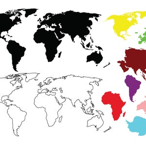 MAPA MUNDIAL SVG, esboço do mapa mundial Svg, mapa da América do Norte Svg, mapa da Europa Svg, mapa da África Svg, mapa da América do Sul Svg