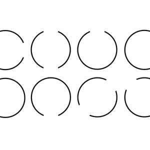 GESPLETEN CIRKEL Frame SVG, cirkel monogram Svg, cirkel overzicht svg bestanden knippen voor Cricut, cirkel Svg splitsen