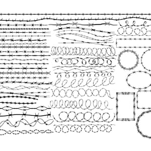 barbed wire corner border