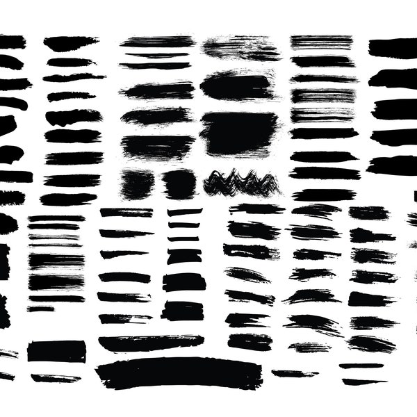 PAINT BRUSHES SVG, Paint brushes cut files, Paint brushes silhouettes svg for Cricut, Paint Brush Strokes svg