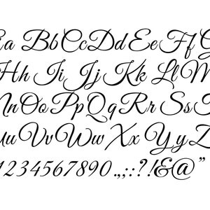 ELEGANT FONT SVG, Calligraphy Font Svg, Script font Svg for Cricut, Monogram Font Svg image 1