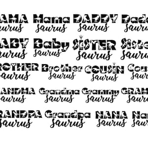 MAMA SAURUS SVG, Daddy Saurus Svg, dinosaurus Svg, Mamasaurus Svg, familie Saurus Svg, dinosaurus Clipart