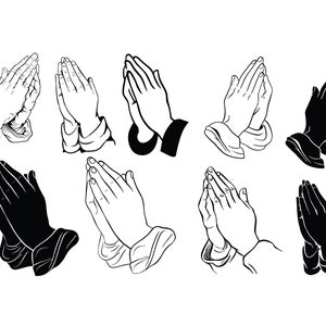 BETENDE HÄNDE SVG, betende Hände Clipart, betende Hände svg schnitt Dateien für Cricut, religiöses svg, Gebetssvg