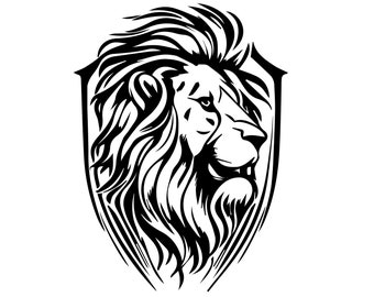 LION FACE SVG, Lion Face Clipart, Lion Face Svg Cut Files For Cricut, Lion Head Svg, Animal Svg