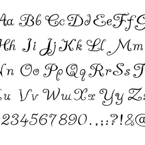 HANDWRITTEN FONT SVG, Modern Calligraphy Svg Cut Files, Curlz Font Svg, Cursive Alphabet Svg
