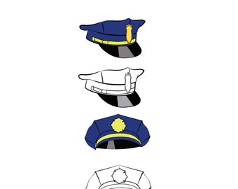 police hat clip art