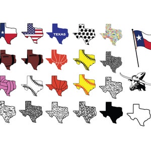 TEXAS STATE SVG Bundle, Texas State Clipart Bundle, Texas State Svg Bundle for Cricut