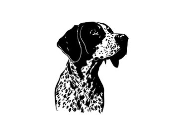 POINTER Dog SVG, POINTER Clipart, Pointer Svg Files For Cricut, Pointer Silhouette Svg, Dog svg