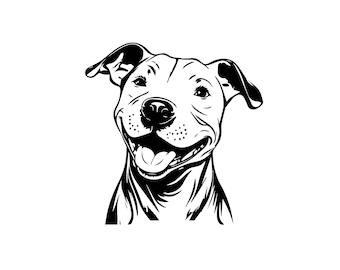 PITBULL SVG, PITBULL Clipart, Pitbull Svg Files For Cricut, Pitbull Silhouette Svg, American Pitbull svg
