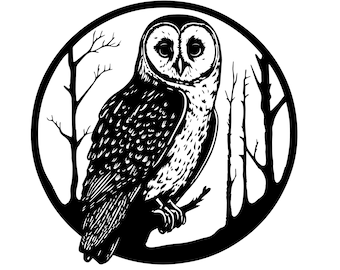 OWL SVG, OWL Clipart, Owl Svg Files For Cricut, Owl Svg Cut Files For Cricut, Bird Silhouette Svg